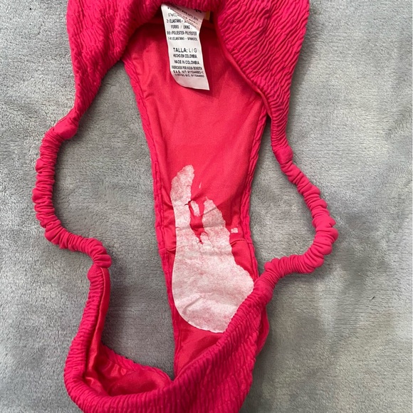 New! agua Bendita minta cheeky bikini bottoms pink 24337 - Picture 8 of 9